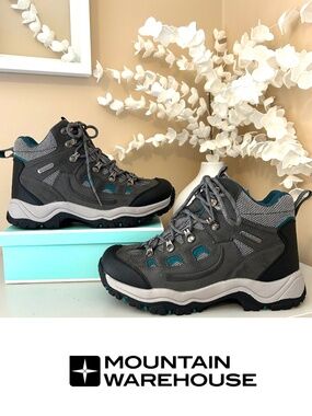 Mountain Warehouse Adventurer Waterproof Hiking Boots Dark Grey Size 7 Like New!